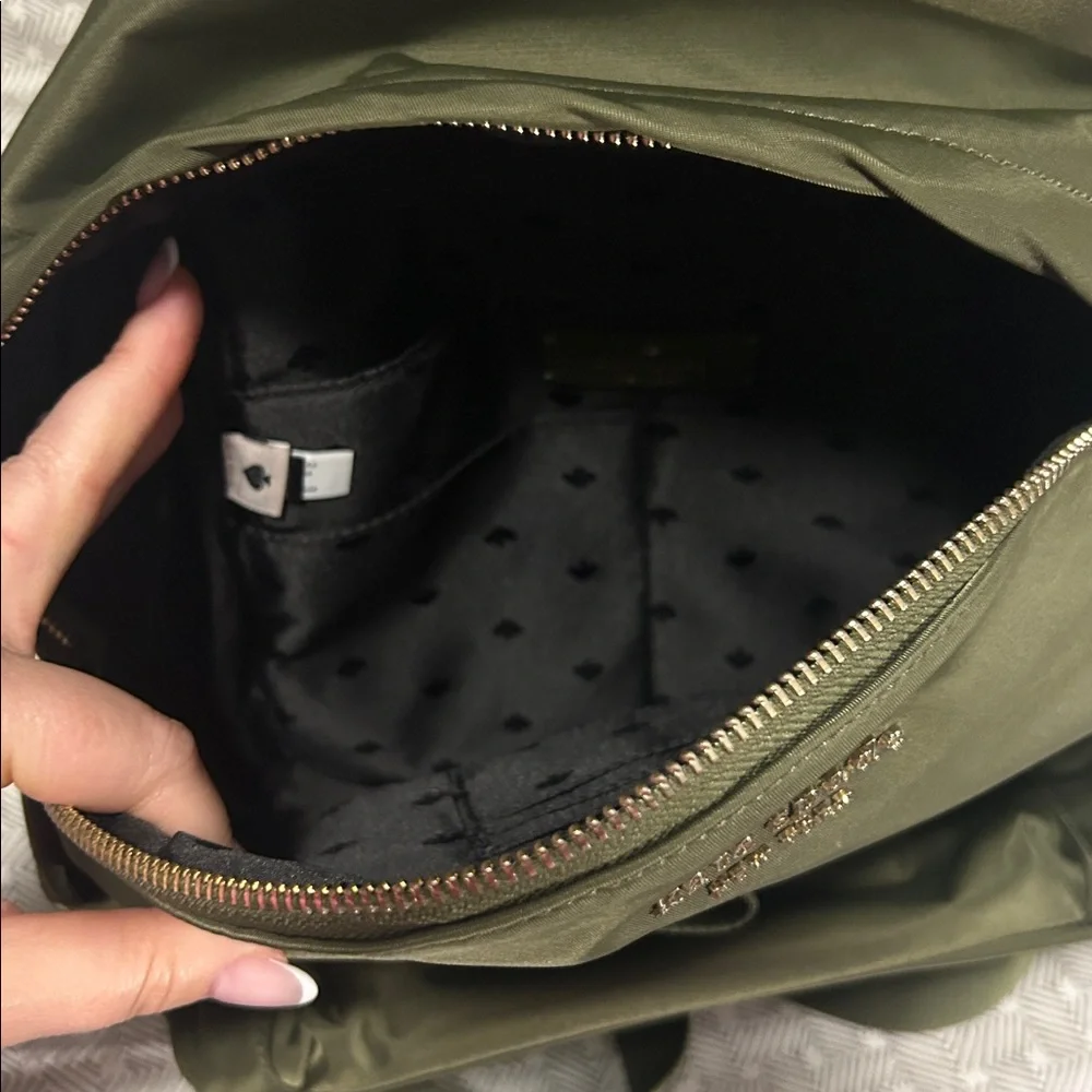 Kate Spade Forest Green Nylon Backpack